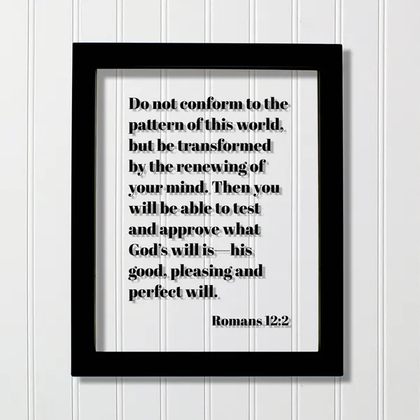 Romans 12:2 Christian Scripture Art Print