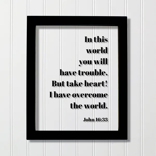 John 16:33 Bible Verse Christian Art Print