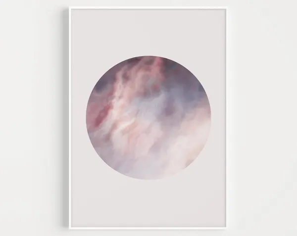 Pink Circle Scandinavian Minimalist Art Print