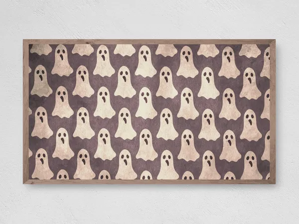Boo Ghosts Halloween TV Art Print