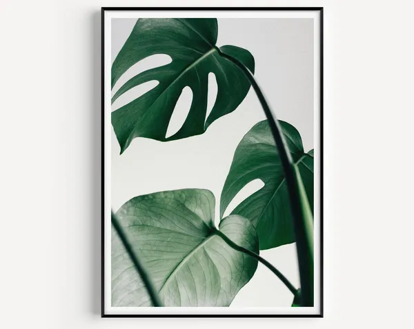 Monstera Print, Scandinavian Minimalist Art Print