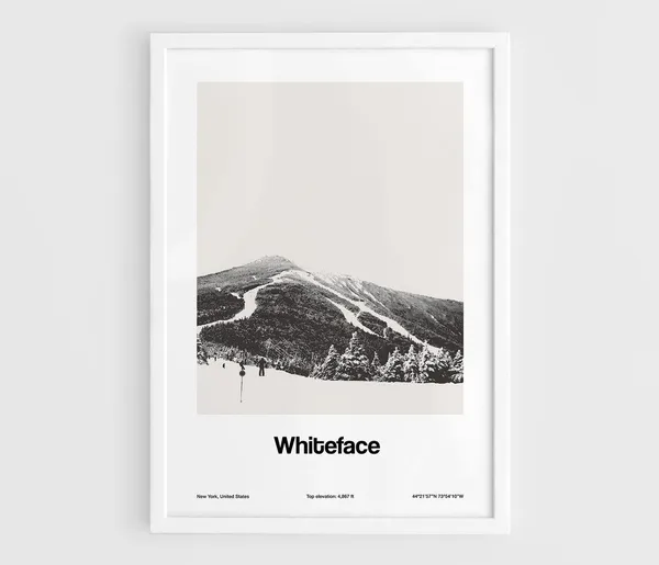 Whiteface Mountain Skyline Poster, New York