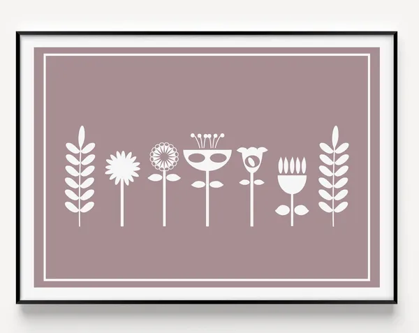 Scandinavian Flower Minimalist Art Print