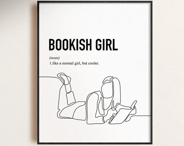 Book Lover Bookish Girl One More Chapter Art Print