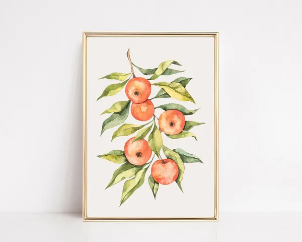 Thanksgiving Fall Kitchen Wall Art Poster
