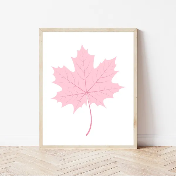 Autumn Maple Leaf Kids Fall Decor Art Print