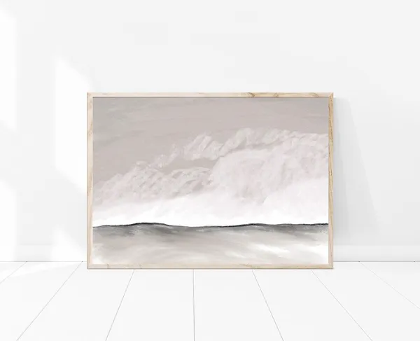 Watercolor Abstract Modern Minimalist Wall Art Print