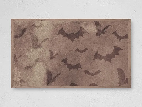 Halloween Vintage Bats Art Print, Instant Fall Decor