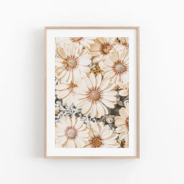 Summer Flowers Modern Minimalist Art Print