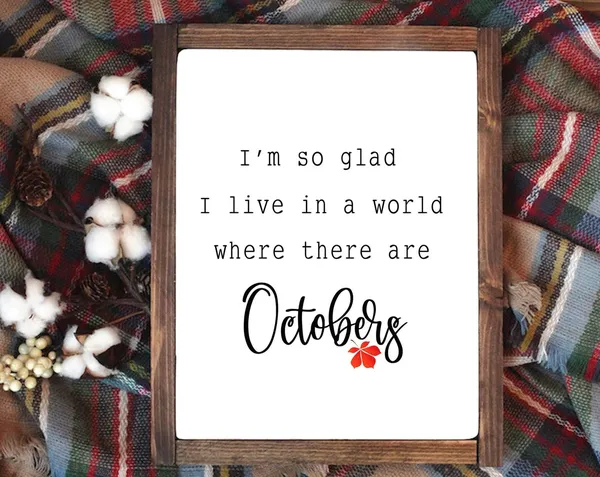 Anne Of Green Gables Autumn Quote Watercolor Wreath Art Print