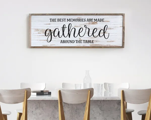 The Best Memories Are Made Gathered at the Table Art Print