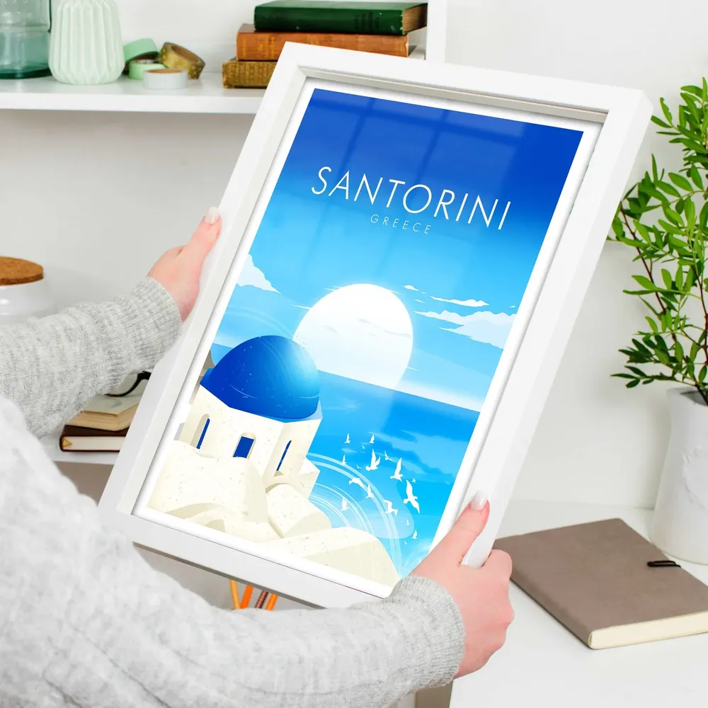 Santorini - Travel Print - Image 3