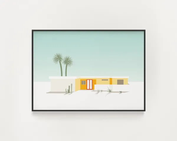 Palm Springs Mid-Century Modern House Print