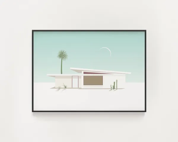 Mid Century Modern Palm Springs House Poster