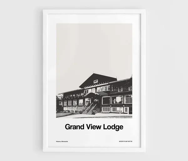 Grand View Lodge Spa Nisswa Minnesota Travel Poster
