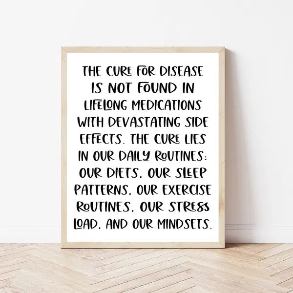 Holistic Health Immune System Wellness Art Print