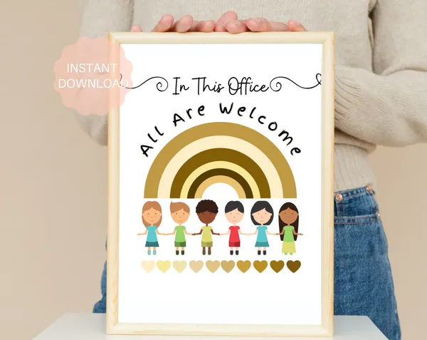In This Office All Are Welcome Diversity Poster