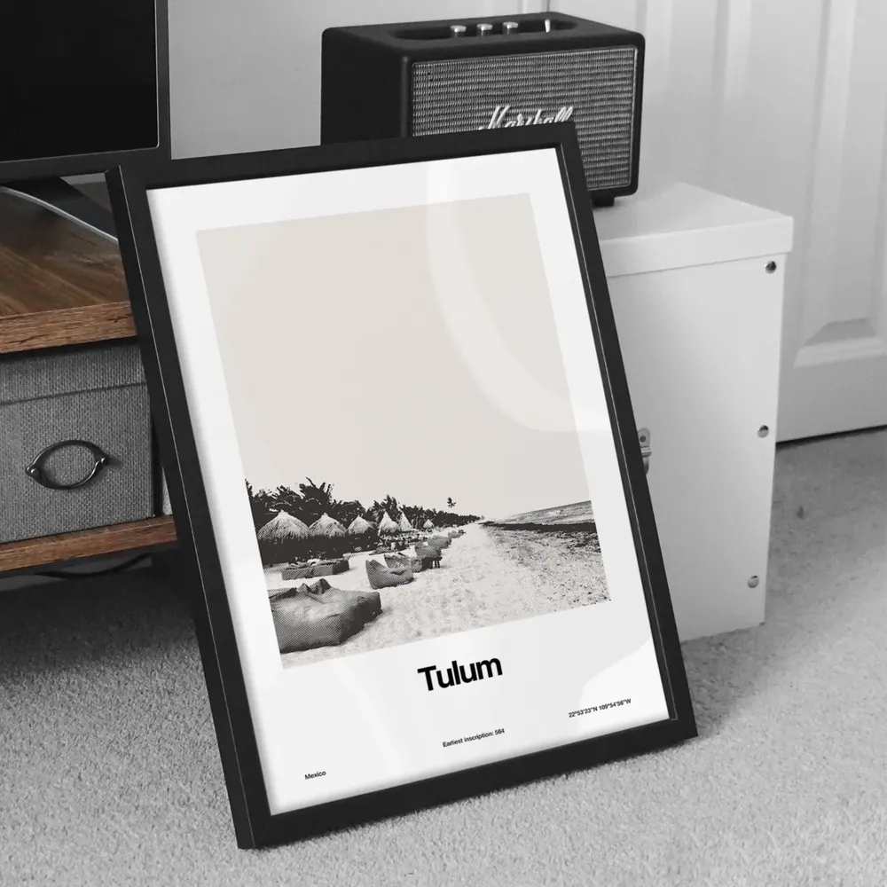 Tulum, Mexico Minimalist Travel Poster Art Print - Image 3