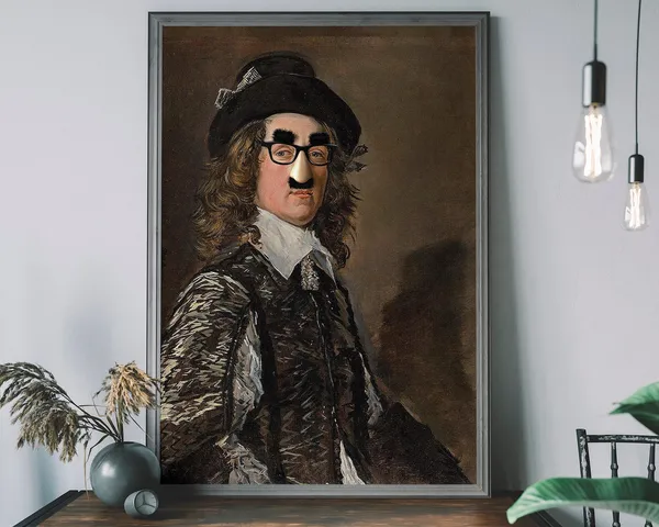 Altered Victorian Portrait, Unique Vintage Art Print