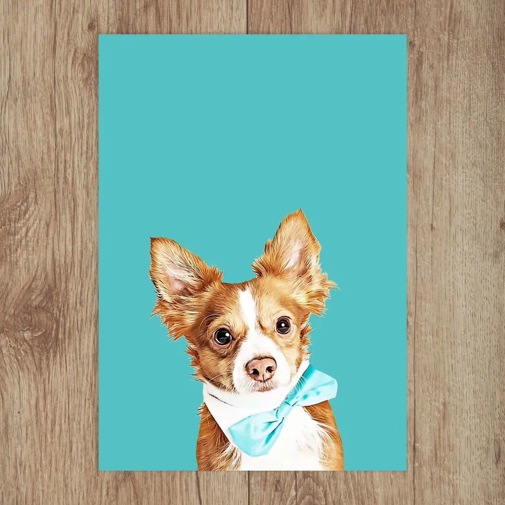 Father-In-Law Dog Pet Portrait, Gift for Dad - Image 3