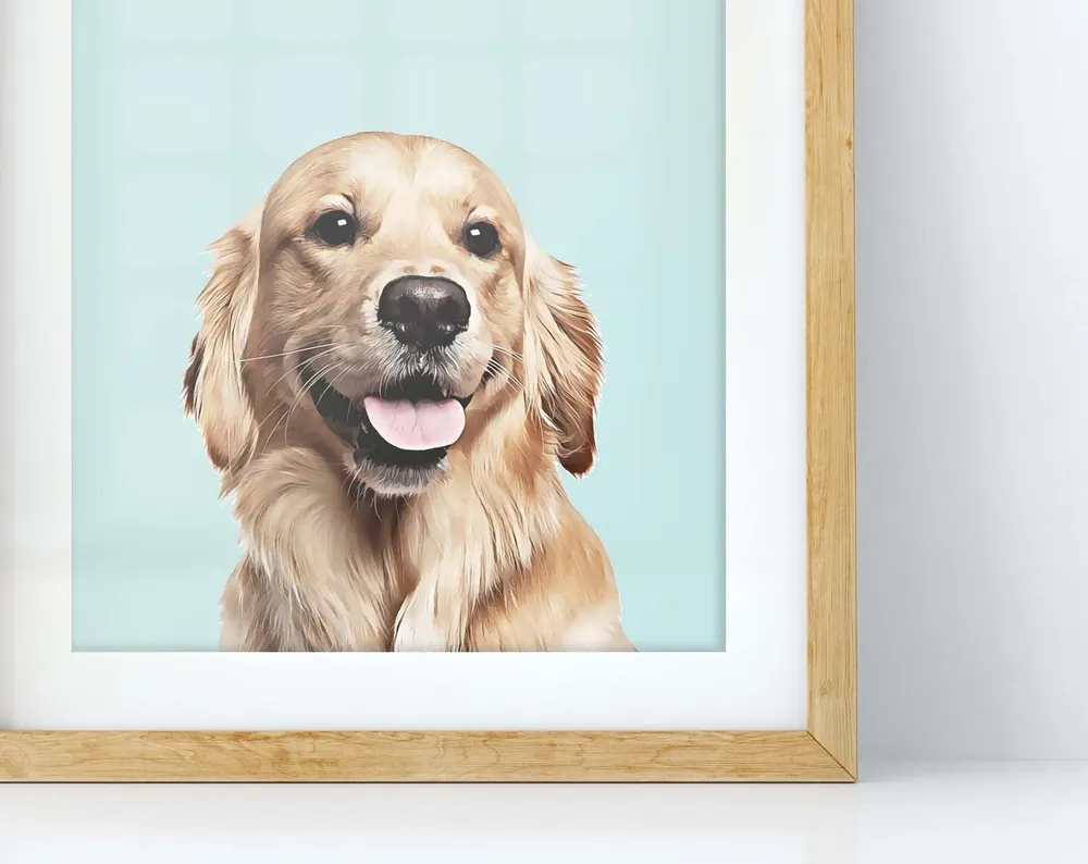 Father-In-Law Dog Pet Portrait, Gift for Dad