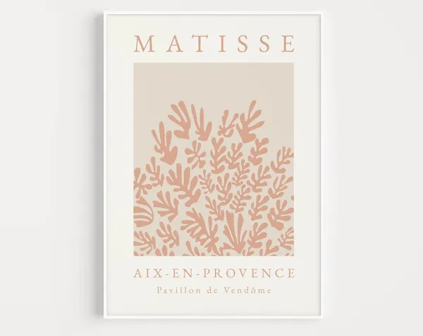 Henri Matisse-Inspired Boho Neutral Art Print