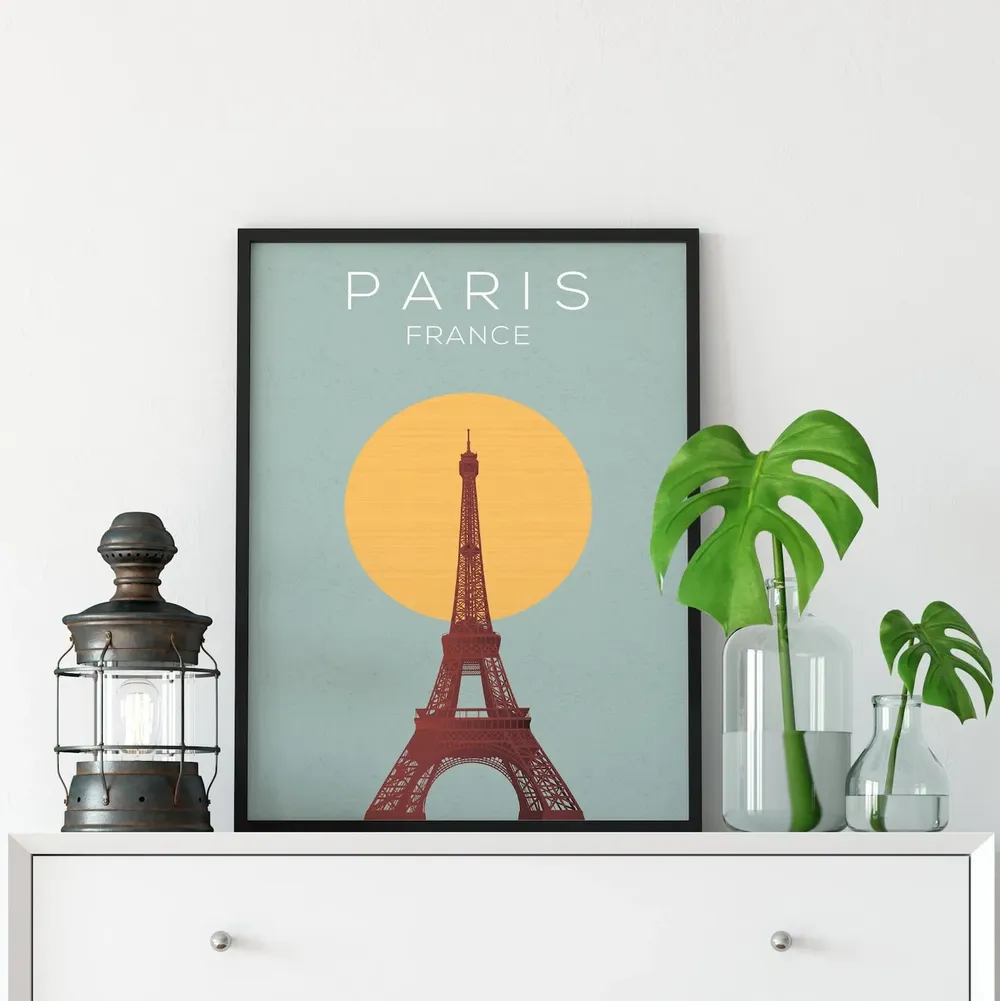 Paris Travel Poster, European City Wall Art - Image 4