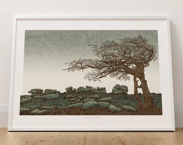 Combestone Tor, Dartmoor Devon England Travel Poster
