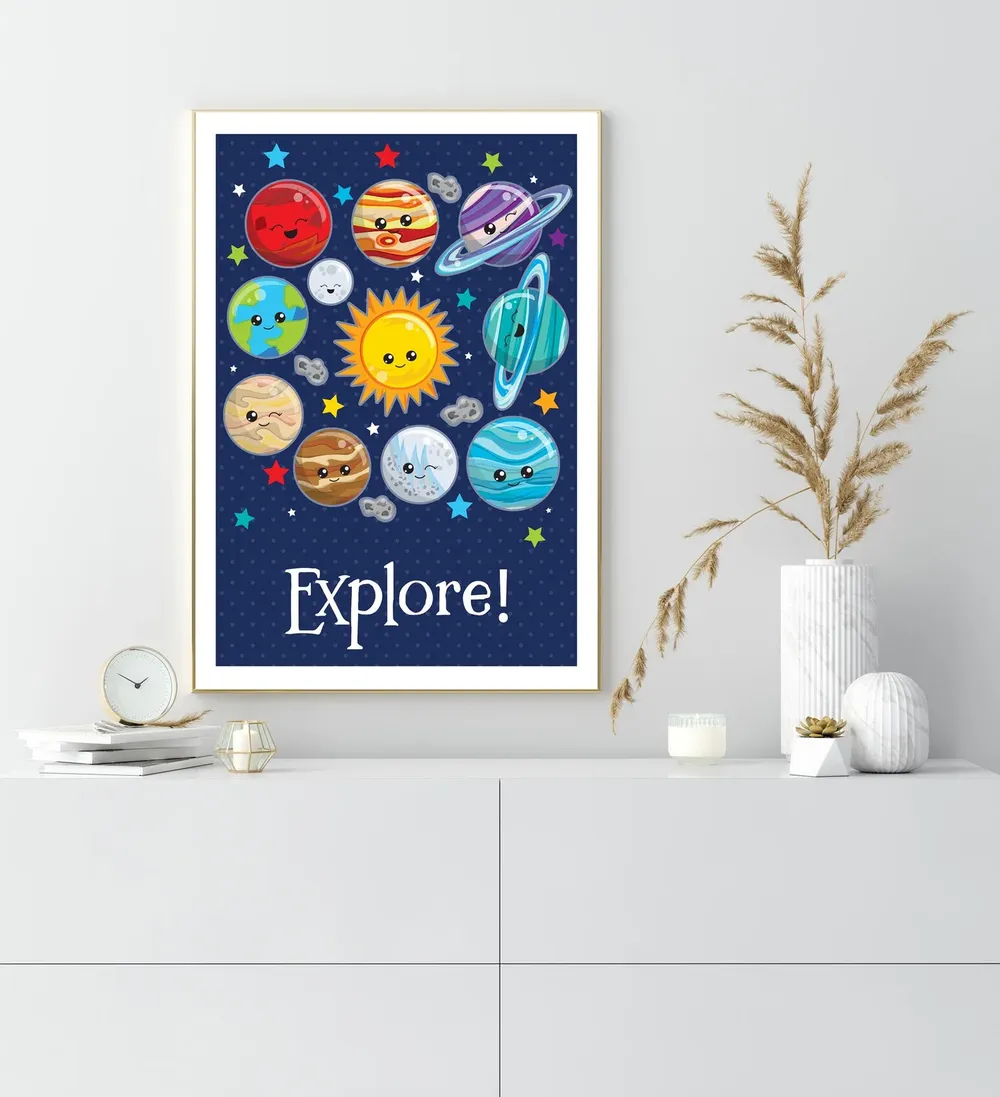 Space Nursery Print, Boys Room Wall Art Print - Image 2
