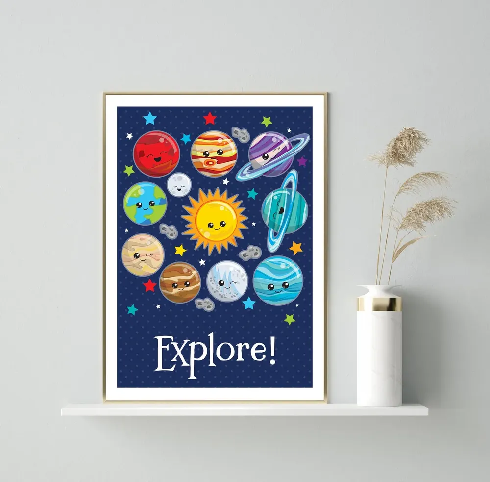 Space Nursery Print, Boys Room Wall Art Print - Image 3