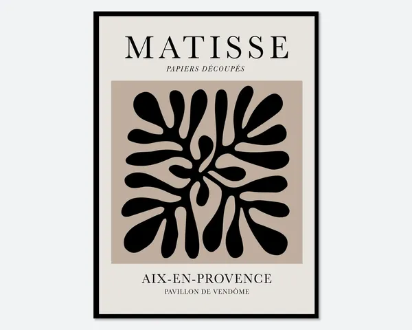 Matisse Cut Outs Vintage Botanical Poster Print