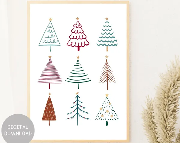 Christmas Tree Holiday Decor Poster Print