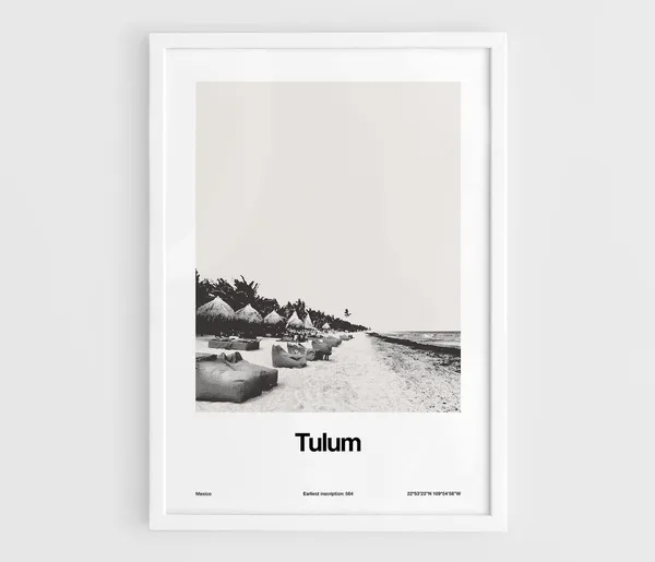 Tulum, Mexico Minimalist Travel Poster Art Print