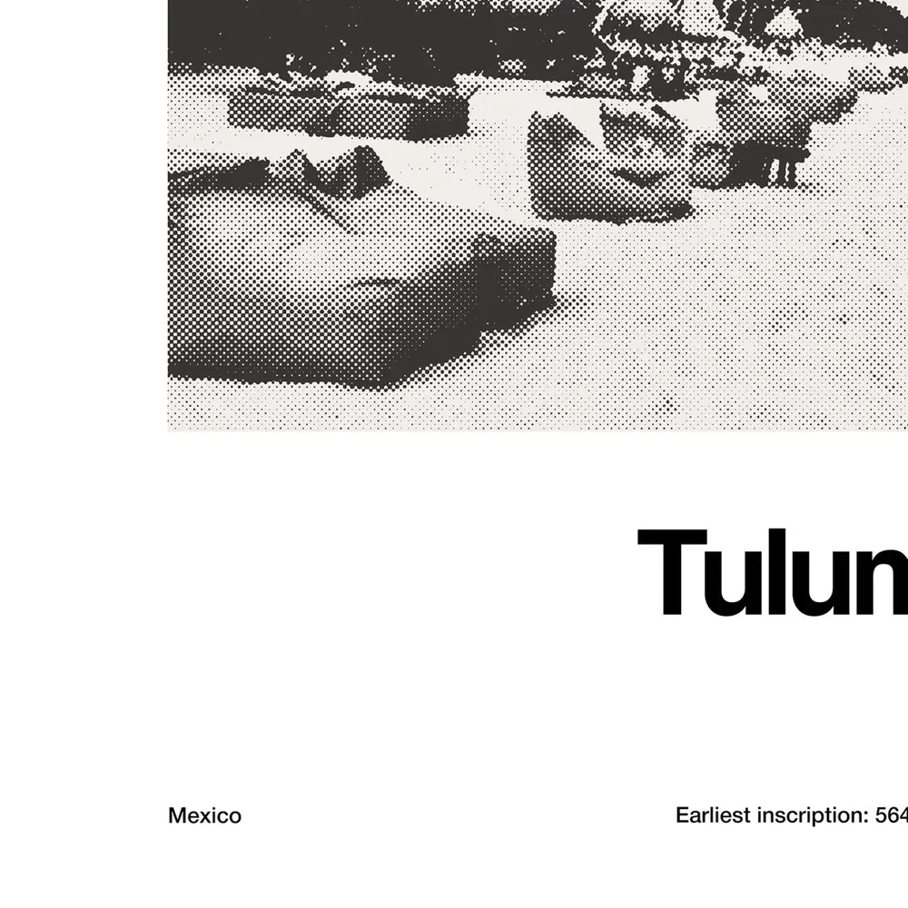 Tulum, Mexico Minimalist Travel Poster Art Print - Image 2