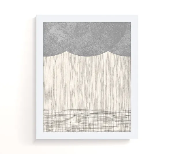 Stormy Sea Boho Mid-Century Minimalist Art Print