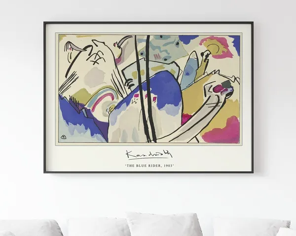 Kandinsky The Blue Rider Bauhaus Abstract Art Print