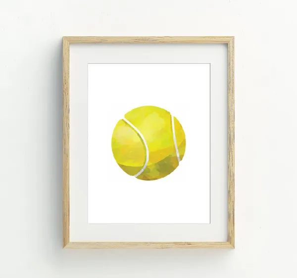 Tennis Ball Art Print, Boy Bedroom Nursery Decor