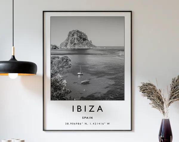 Ibiza Travel Poster, Spain Travel Art Print