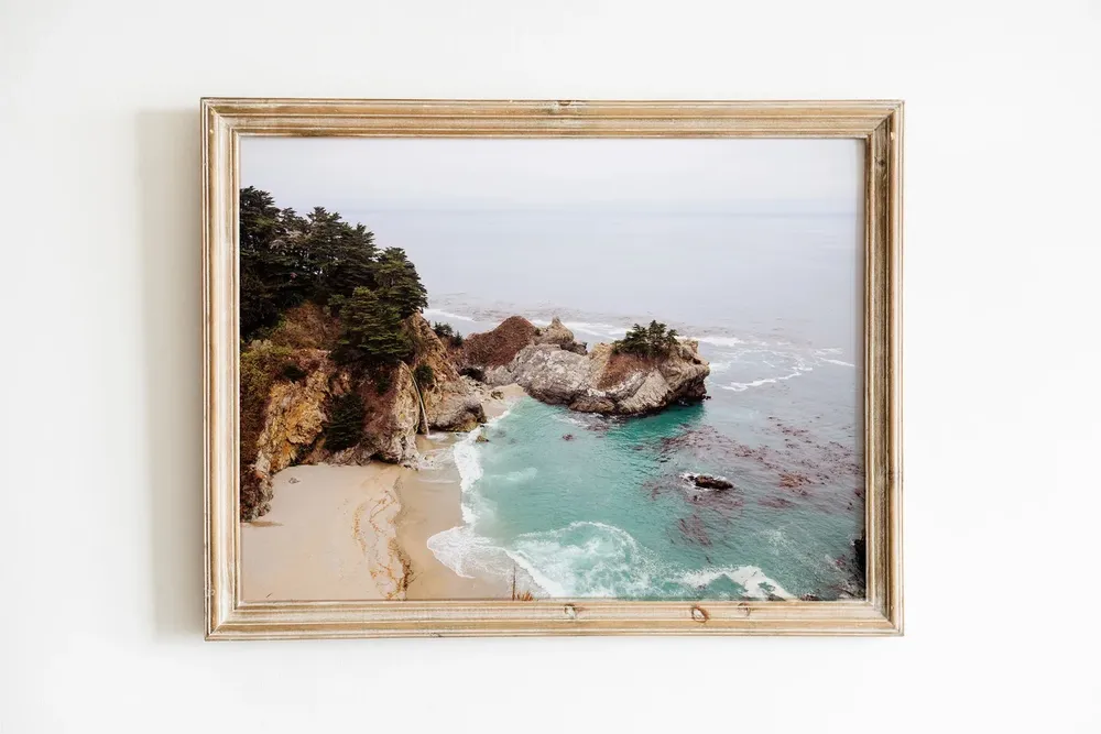 Big Sur Boho Beach Travel Poster