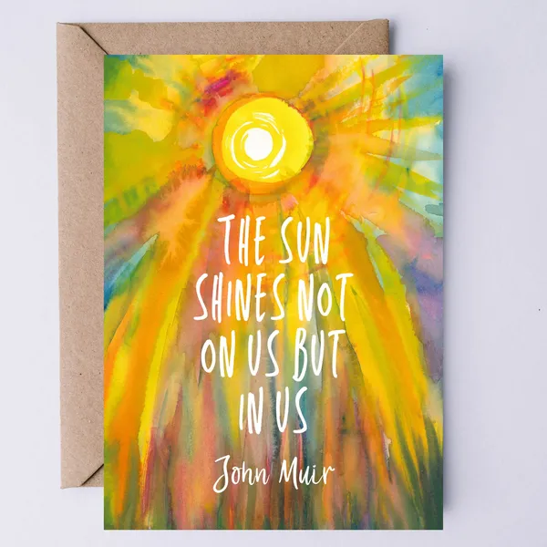 John Muir Quote Art Print, Nature Birthday Gift
