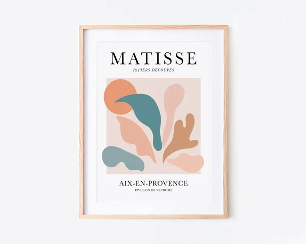 Matisse Cutouts Vintage Exhibition Art Print