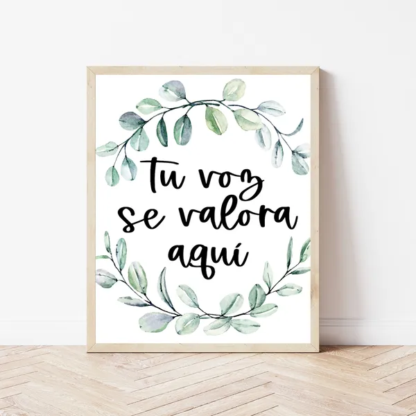 Spanish Counselor Decor Classroom Sign Art Print