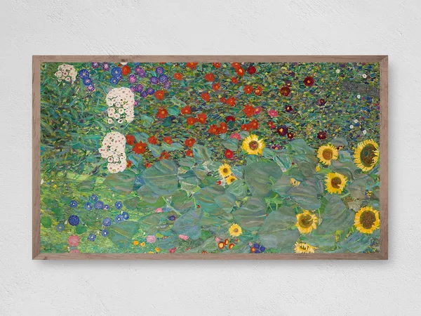 Flower Field Art Print, Classic Floral Landscape