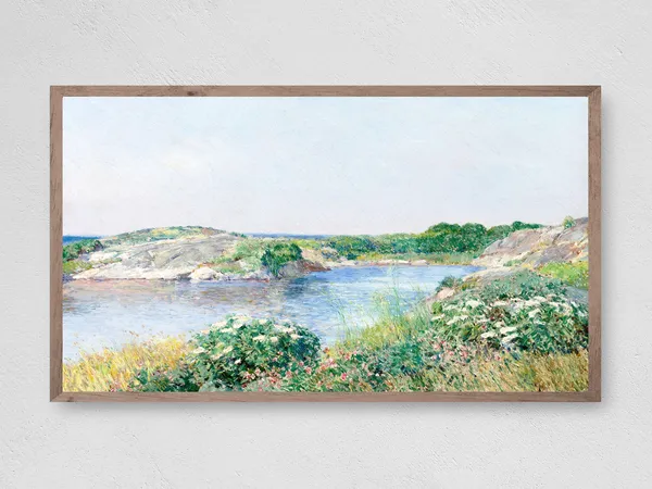 Classic Pond Bliss Nature Landscape Art Print