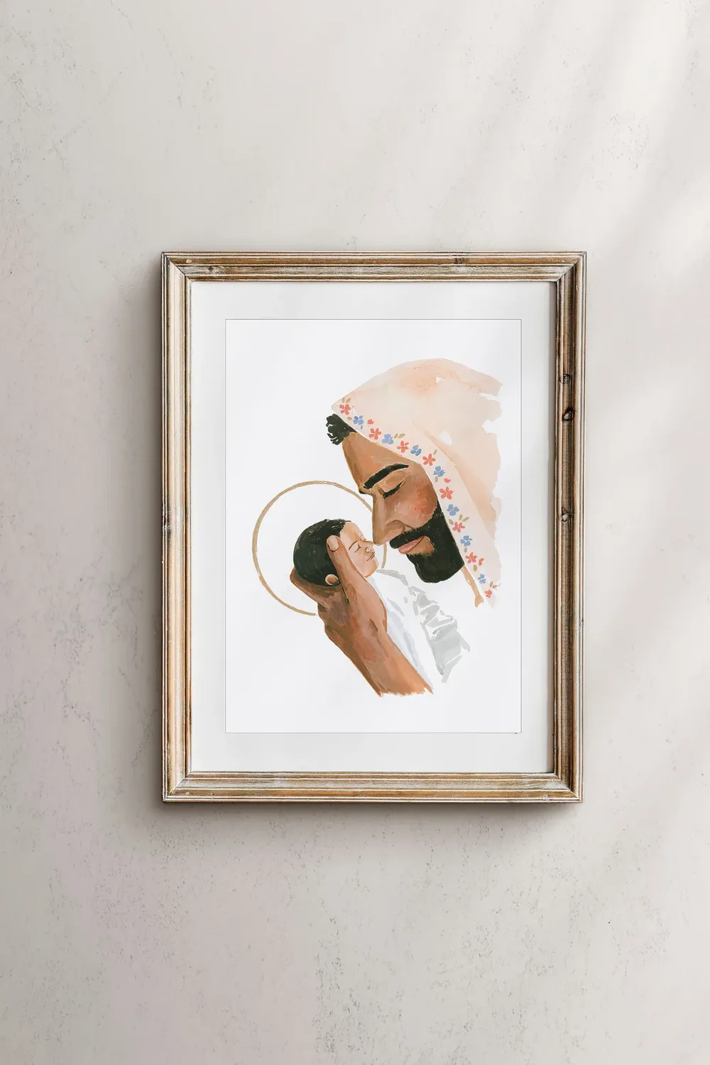 Angel Baby Childloss Jesus Christ Religious Art Print
