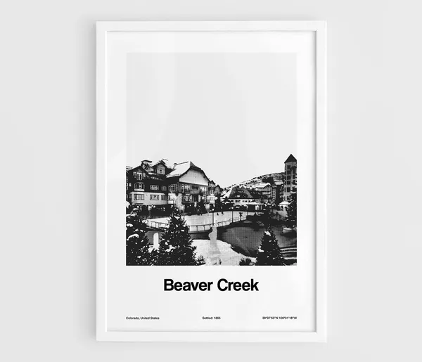 Beaver Creek Winter Village, Colorado Mountains Poster