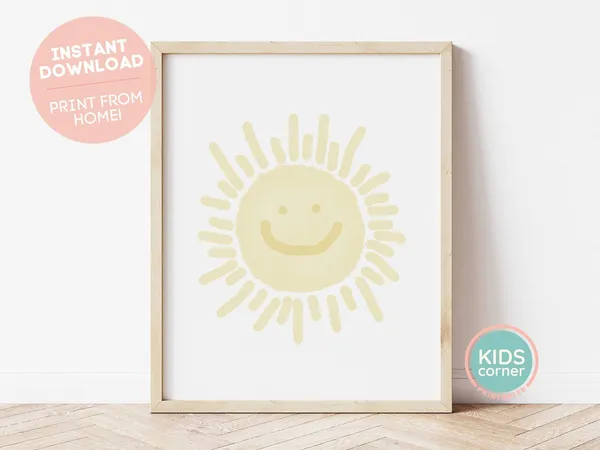 Smiling Sunshine Nursery Smile Art Print