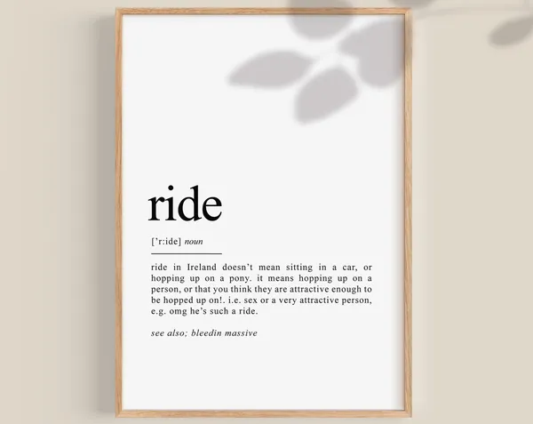 Ireland Funny Irish Wall Art Print, Gifts For Women