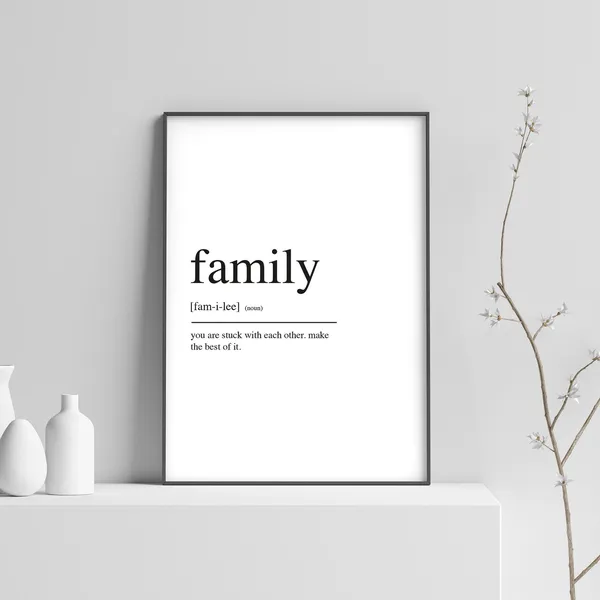 Family Funny Definition Art Print