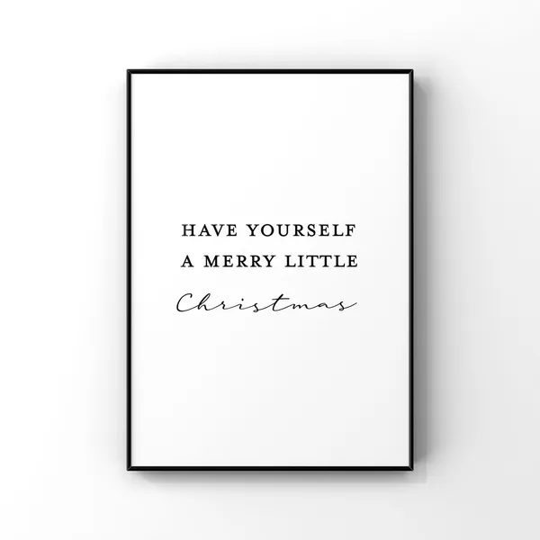 Have Yourself A Merry Little Christmas Sign, Holiday Decor